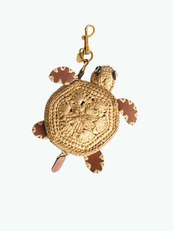 Anya Hindmarch Raffia Turtle Earphone Pouch