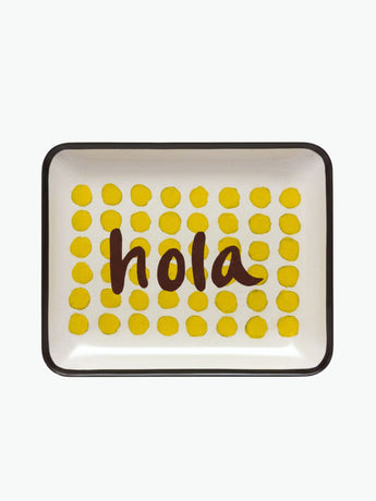 Les Ottomans Hola Hand-Painted Tray