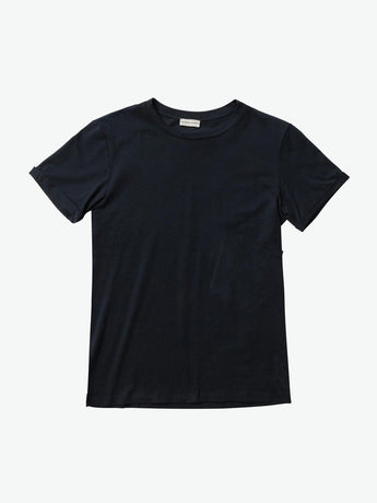 The Project Garments Organic Cotton Asymmetric Pocket Crew Neck T-shirt Charcoal Grey