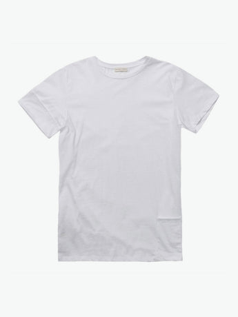 The Project Garments Roll Sleeve Crew Neck T-Shirt White