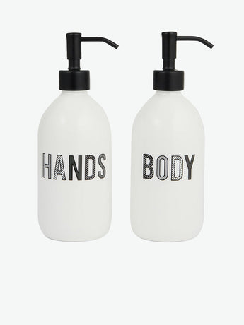 Anya Hindmarch Hands and Body Dispenser Set