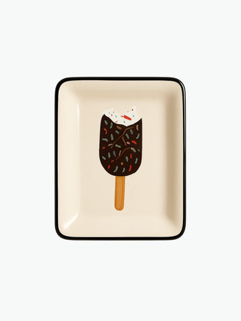 Les Ottomans Ice Cream Hand-Painted Change Tray