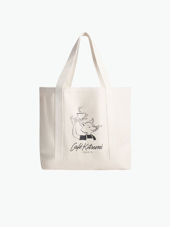 Maison Kitsune Cafe Kitsune Barista Fox Tote