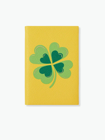 Smythson Chelsea Charm Clover Notebook in Panama