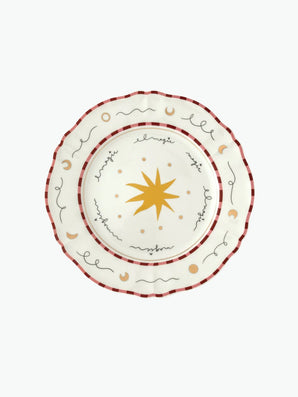 Bitossi Star Porcelain Dinner Plate