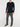 Cashmere Blend Crew Neck Knitted Sweater Navy Blue | D