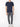 Crew Neck Organic Cotton T-shirt Navy Blue