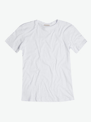 The Project Garments Crew Neck Tailor-Fit Supima Cotton T-shirt White