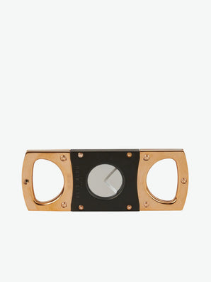 Elie Bleu Double Blade Cigar Cutter Two Tone Golden Rose
