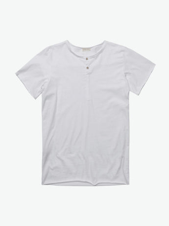 The Project Garments Grandad Organic Cotton T-shirt White