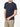 Organic Cotton Short Sleeve Henley T-shirt Navy Blue | C
