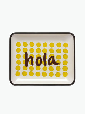 Les Ottomans Hola Hand-Painted Tray