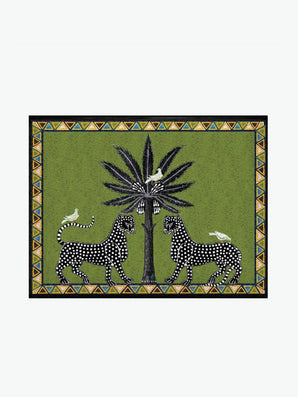 Ortigia Sicilia Hand-Made Lacquer Tray Green | A