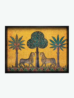 Ortigia Sicilia Hand-Made Lacquer Tray Zagara | A