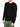 Linen Blend Crew Neck Knitted Sweater Black | C