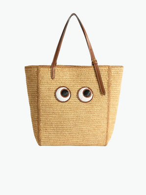 Anya Hindmarch Raffia Eyes Tote
