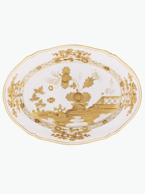 Ginori 1735 Large Oval Platter Oriente Italiano Aurum