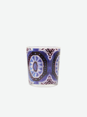 Les Ottomans Ikat Glasses Blue Set Of Four