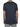 Silk Blend Double Layer Crew Neck T-shirt Navy Blue | D