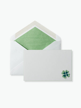 Smythson Four Leaf Clover Motif Correspondence Cards